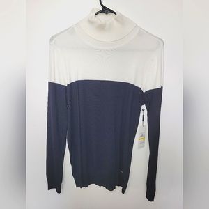 Colorblock turtleneck